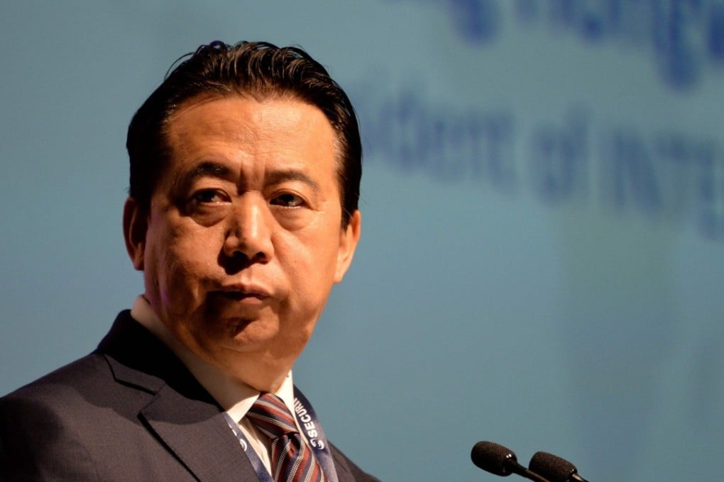 Former Interpol president Meng Hongwei is under investigation for corruption in China. Photo: AFP