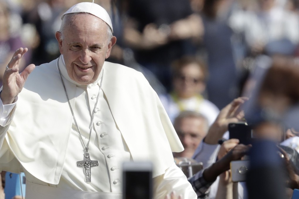 Pope Francis in St Peter’s Square on Sunday. Photo: AP