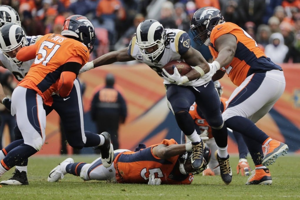 Los Angeles Rams’ Todd Gurley helped his team to make history against the Denver Broncos. Photo: TNS