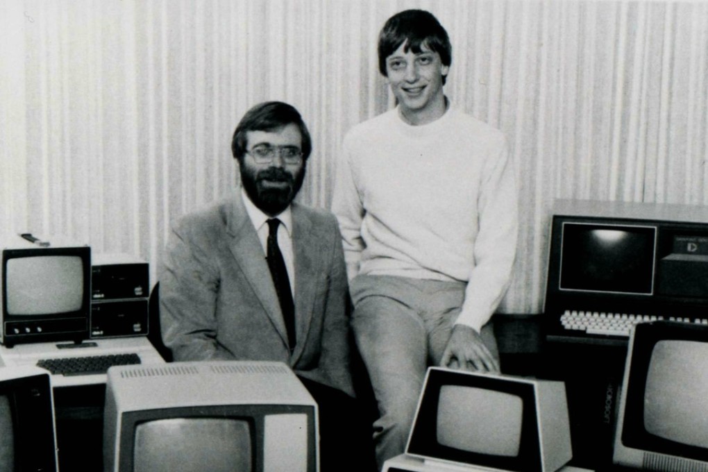 Bill Gates and Paul Allen in 1981. File photo: SIPA