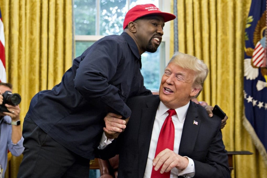 The meeting between Kanye West and Donald Trump in the Oval Office last week made great material for late-night show hosts. Photo: Bloomberg