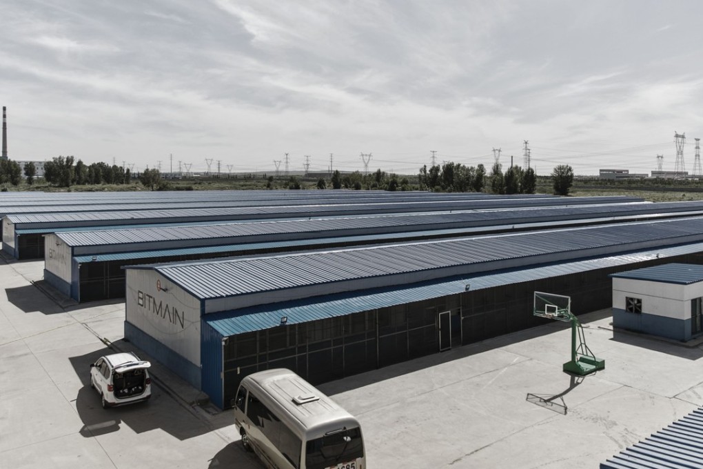 Warehouses storing bitcoin mining machines stand at a mining facility operated by Bitmain Technologies in Ordos, Inner Mongolia. Photo: Bloomberg
