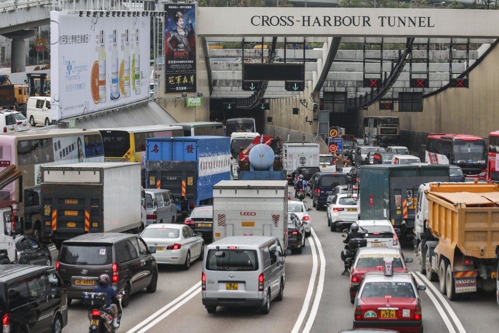 Traffic is a common sight at the Cross-Harbour Tunnel in Hung Hom, especially during peak hours. Photo: Xiaomei Chen