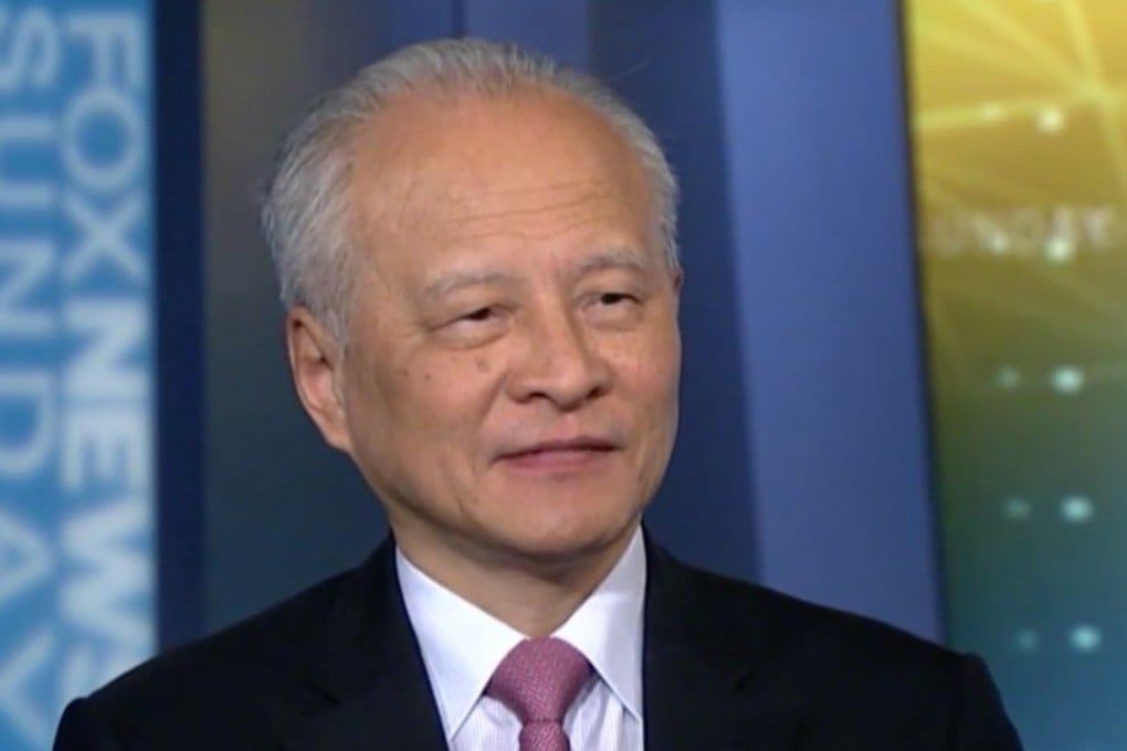 China’s ambassador to the US Cui Tiankai told Fox News Sunday that Xi Jinping and Donald Trump have “a good working relationship”. Photo: Fox News