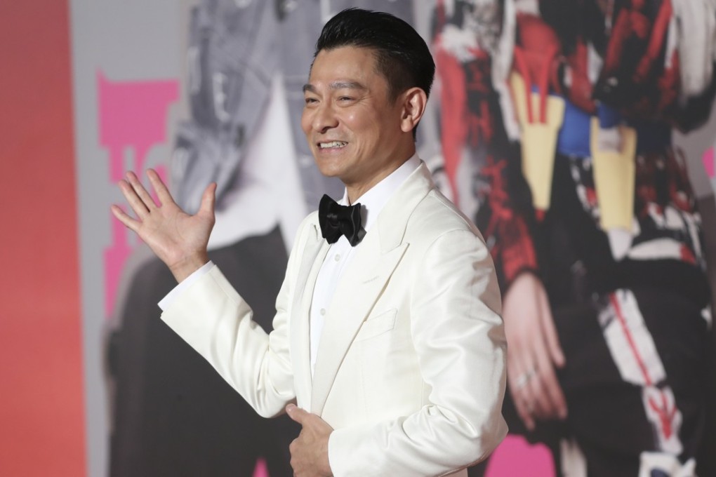 Hong Kong actor Andy Lau poses on the red carpet of the Hong Kong Film Awards, in Tsim Sha Tsui on April 15. Photo: K.Y. Cheng