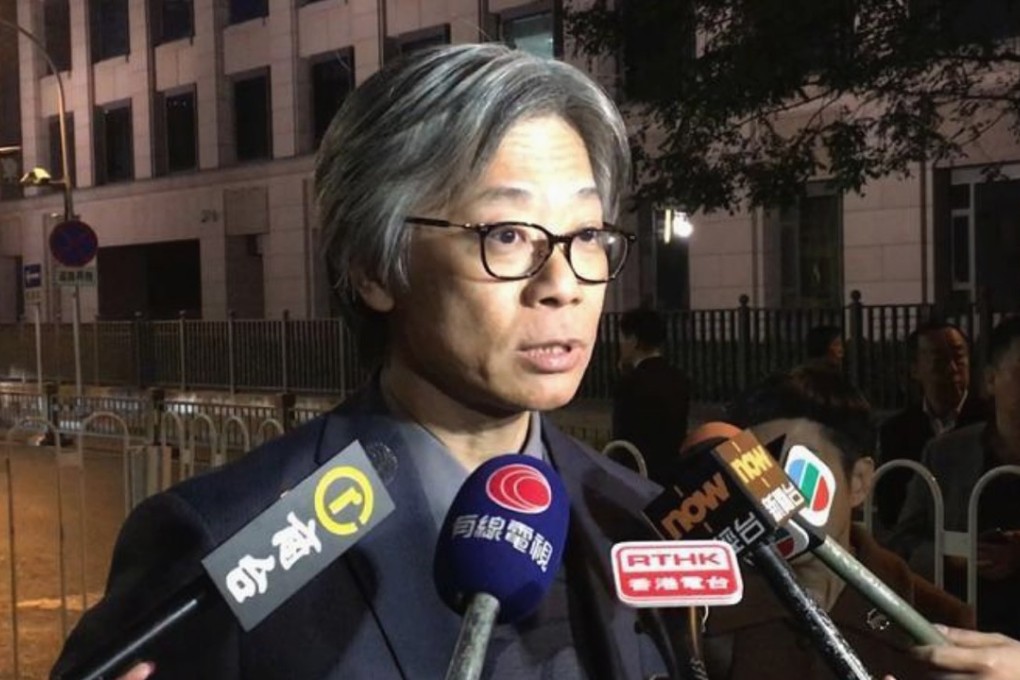 Sing Tao News Corporation executive director Siu Sai-wo speaks to the media in Beijing. Photo: RTHK