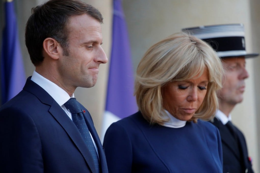 French President Emmanuel Macron and his wife Brigitte Macron. Photo: Reuters