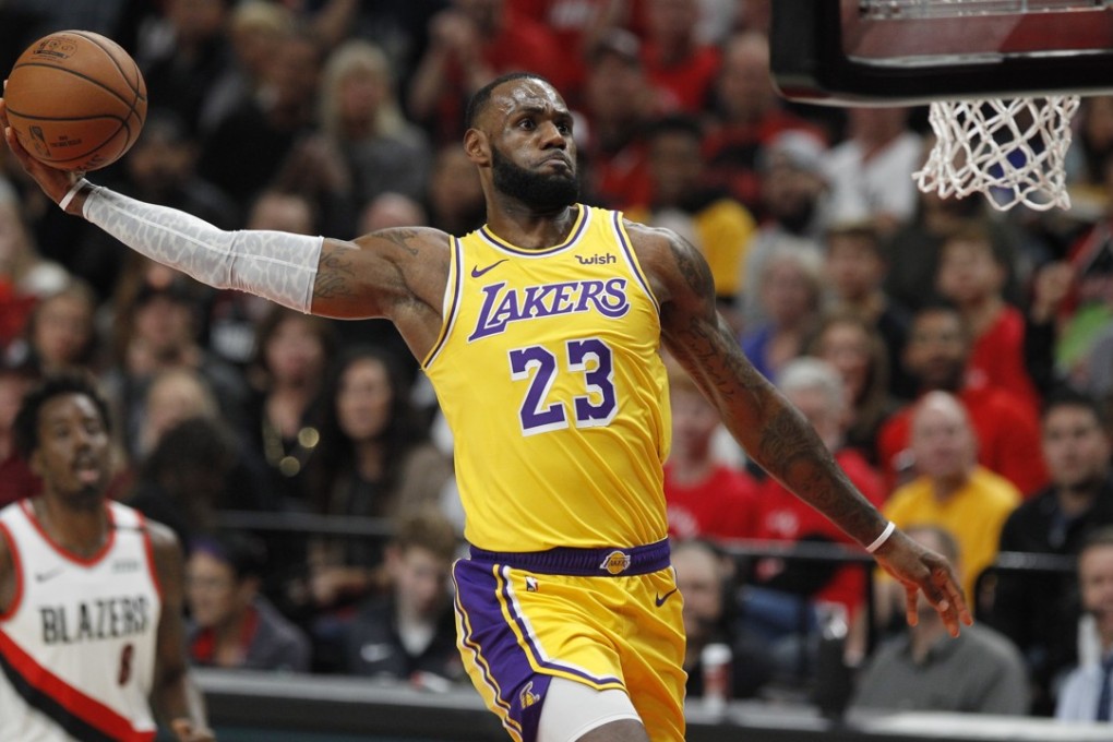 Los Angeles Lakers forward LeBron James had a fine debut, but it wasn’t enough to lift his team to victory in their season curtain-raiser. Photo: EPA