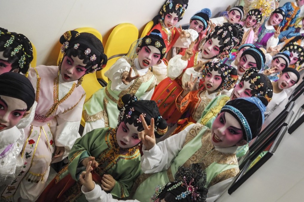 Children learning with the charity rehearse for a show to mark the association’s 15th anniversary last month. Photo: Martin Chan
