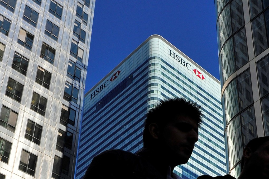 The HSBC headquarters building is seen in the Canary Wharf financial district in London, Britain. Photo: Reuters