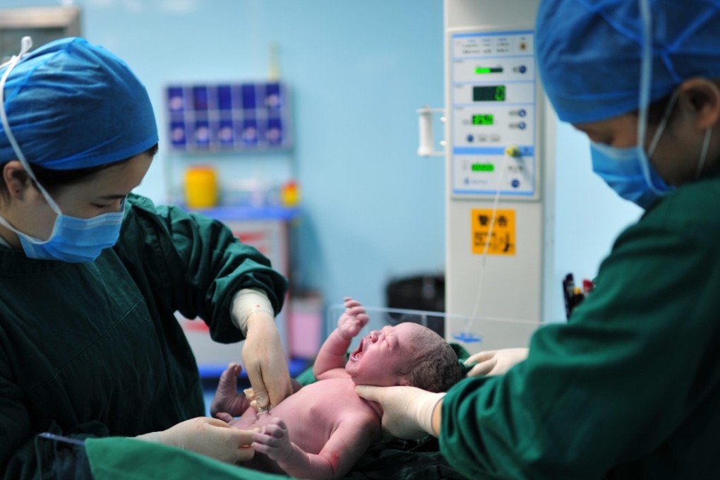 The number of babies delivered by caesarean went from less than one million in 1988 to 5.8 million in 2014. Photo: Xinhua