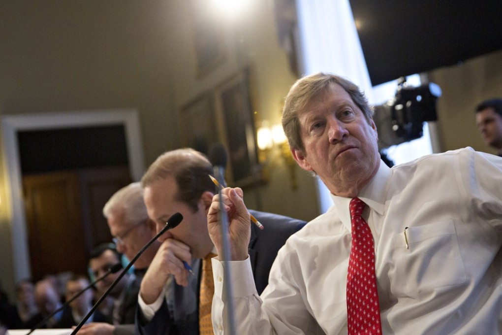 Representative Jason Lewis on Minnesota, listens during a House Budget Committee hearing in Washington, in a file photo. Photo: Bloomberg