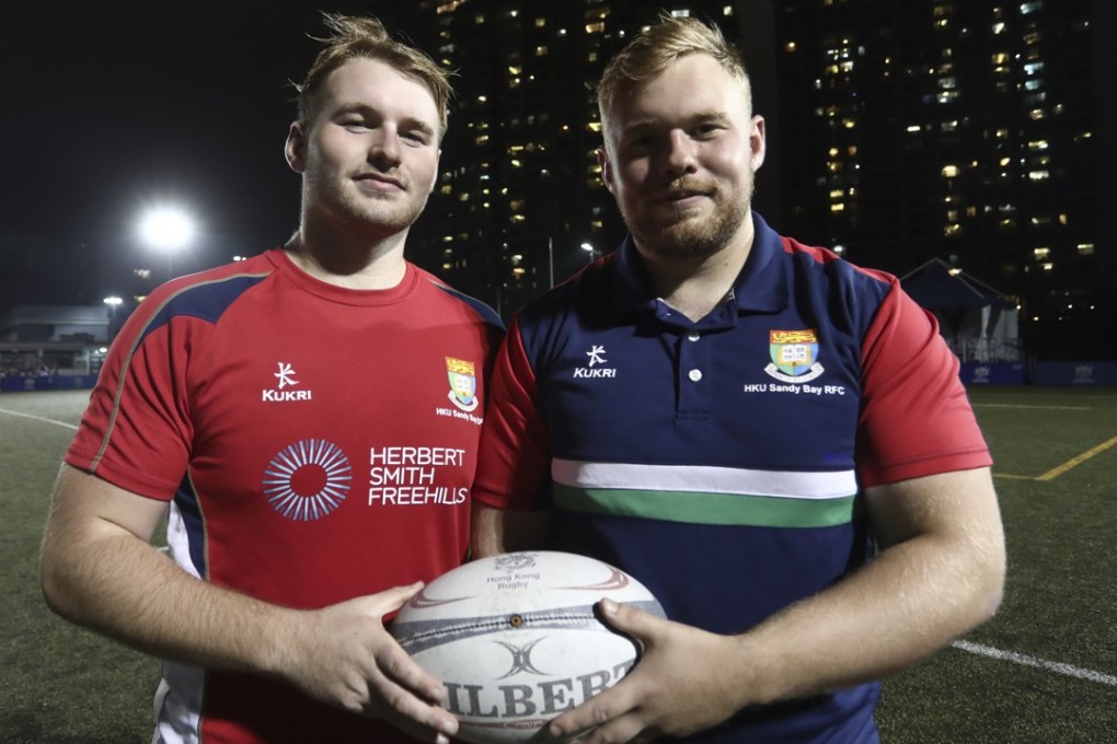 Rory (left) and Zac Cinnamond said they’re loving being back in Hong Kong and playing for Sandy Bay. Photo: Jonathan Wong
