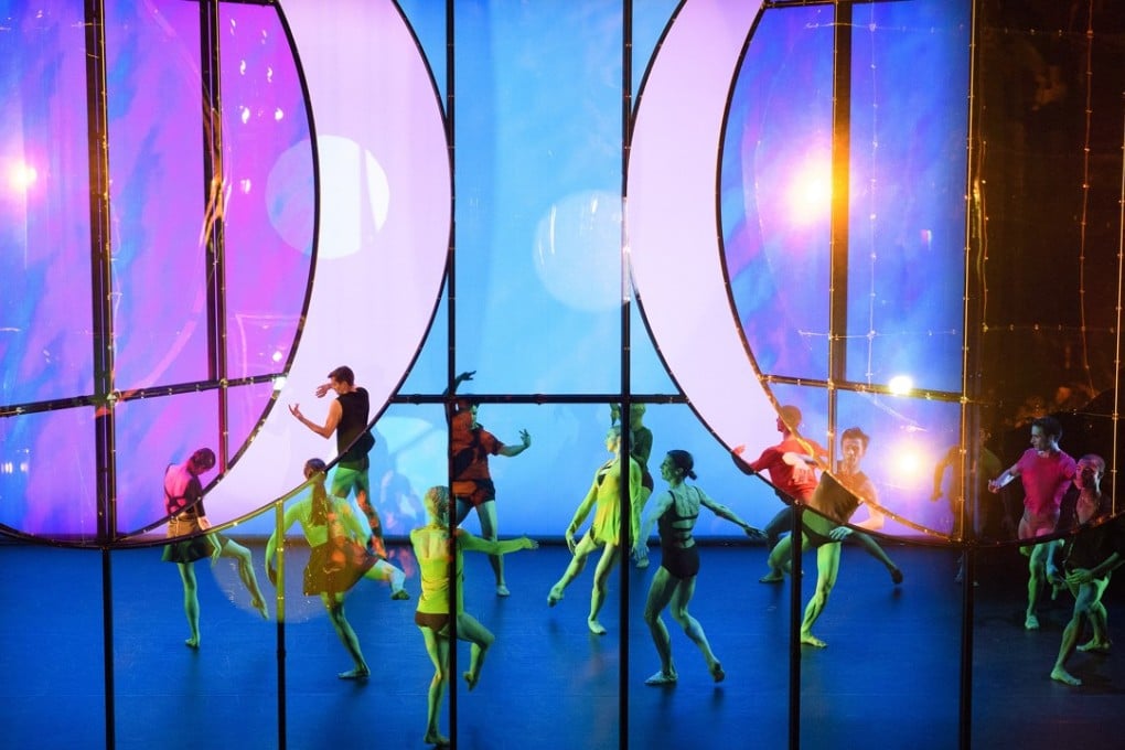 Production image of British choreographer Wayne McGregor's Tree of Codes, featuring stage design by Olafur Eliasson