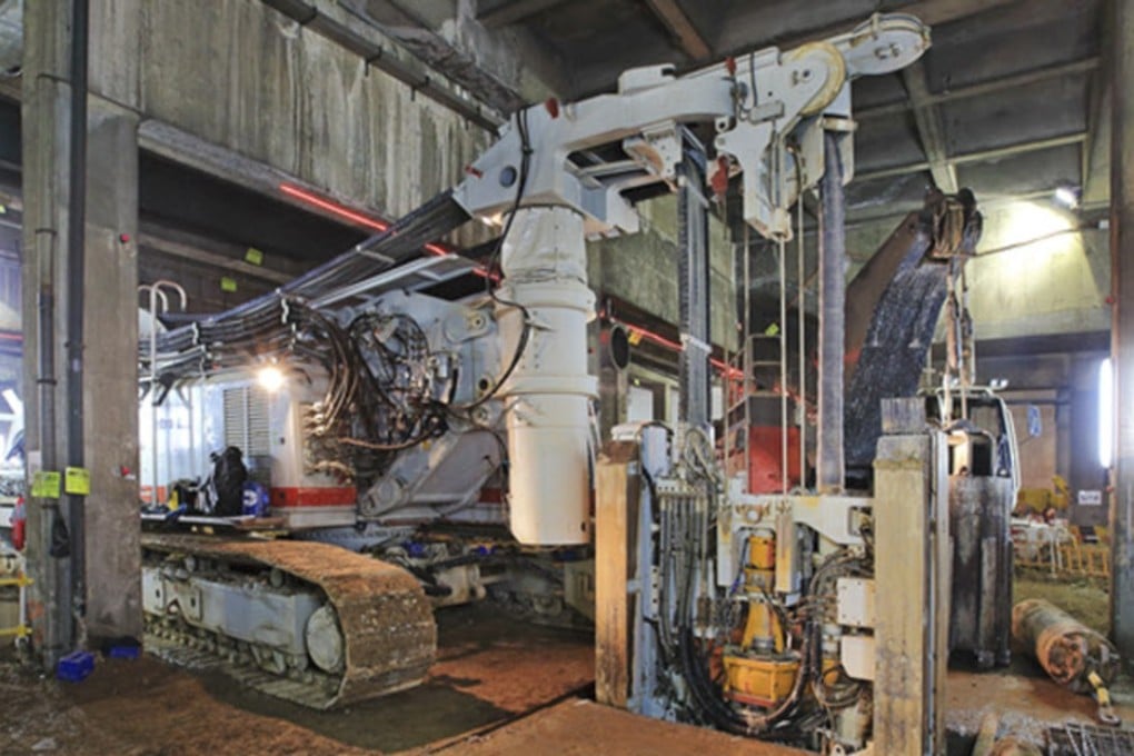 Work on a diaphragm wall at Hung Hom station in 2014. The couplers on the wall were subsequently involved in a corner-cutting scandal. Photo: Intrafor