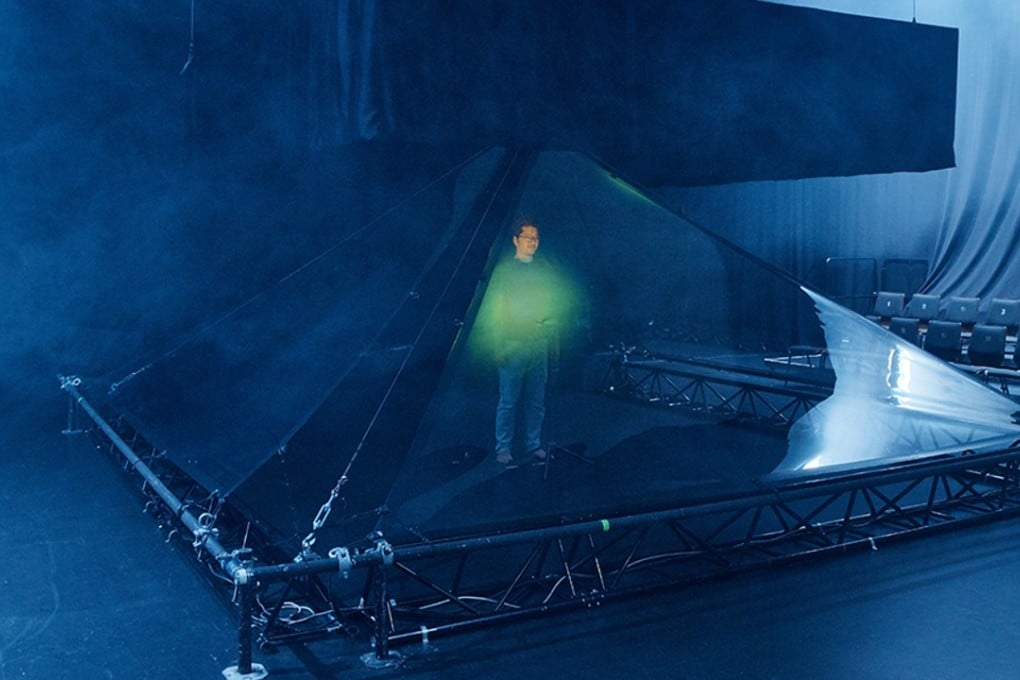 Queen Zomia, a multimedia show by Australian-born, Hong Kong-based visual artist Royce Ng, tells the story of Olive Yang, a bisexual female drug warlord in '50s and '60s Southeast Asia. The show uses the Pepper's ghost technique to create a hologram representing the ghost of Yang. Photo: Fabian Hammerl