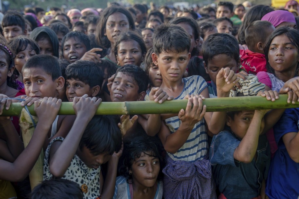Rohingya Muslim children in Balukhali refugee camp, Bangladesh. Photo: AP
