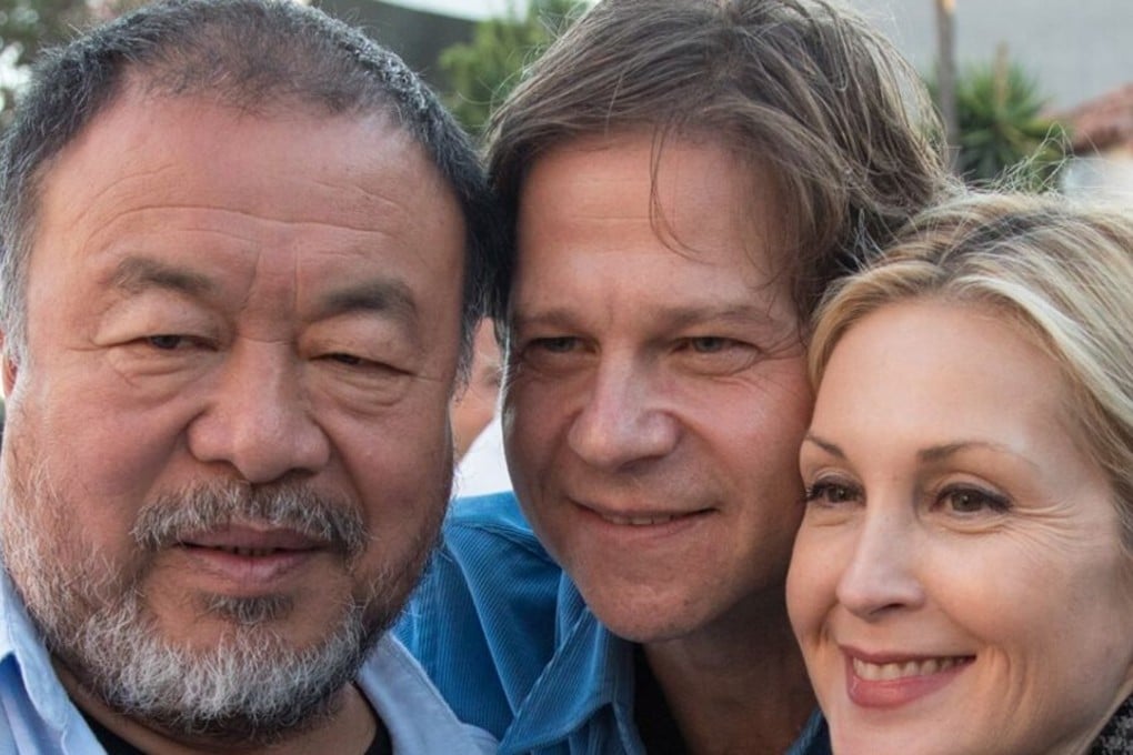 Ai Weiwei with fans of his work in Los Angeles. The artist has three exhibitions running concurrently in the city.