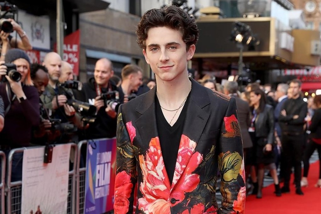Timothée Chalamet in Alexander McQueen at the Beautiful Boy premiere in London, Britain.