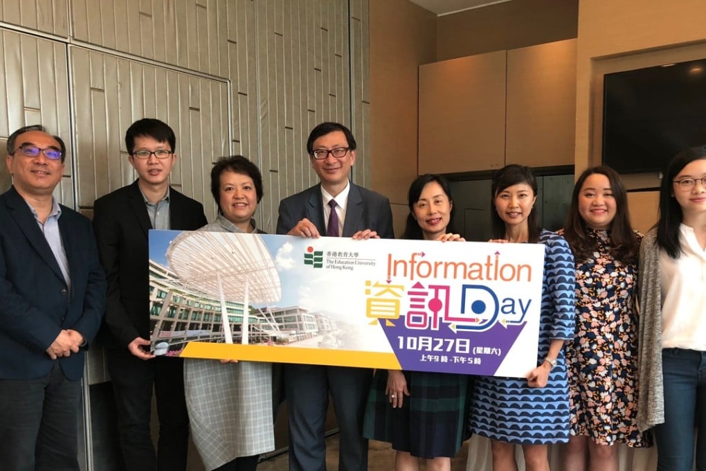 Education University staff and students. Photo: Rachel Leung