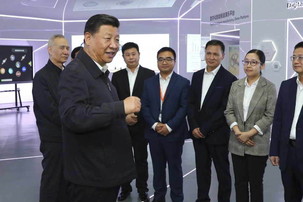 Xi Jinping visited Guangzhou Mino Automotive Equipment on Thursday. Photo: Xinhua