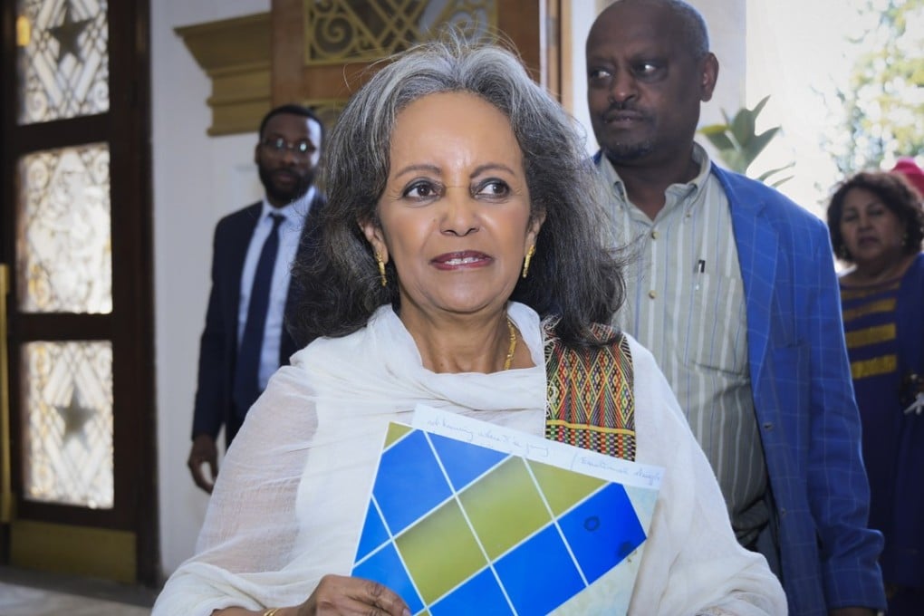 Sahle-Work Zewde arrives at the parliament to be elected as the president of Ethiopia. Her victory marks the first woman to be made leader of the African nation. Photo: EPA