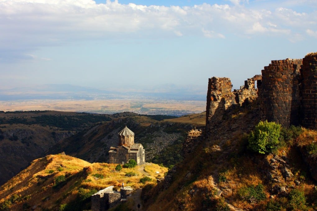 The remnants of the seventh-century Amberd fortress on the slopes of Mount Aragats at 2,300 metres above sea level in Armenia. Photo: Alamy