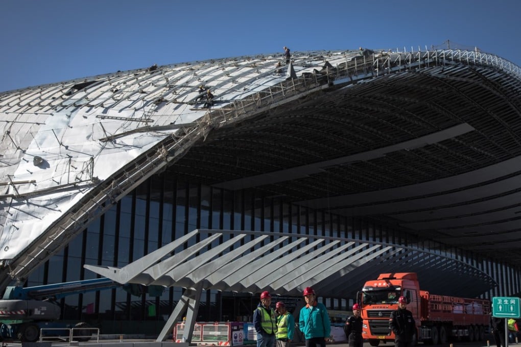 The new terminal at Beijing Daxing International Airport spans 700,000 square metres. Photo: EPA-EFE