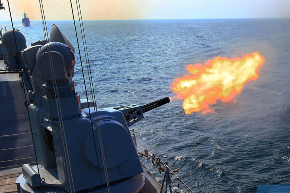 Aboard the Guangzhou, a Chinese destroyer built for anti-aircraft defence. Photo: Handout