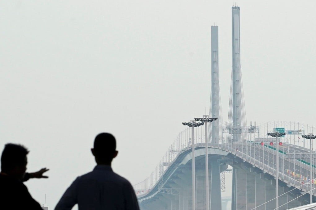 The bridge linking Hong Kong to Zhuhai and Macau opened to the public on Wednesday, October 24. Photo: Reuters
