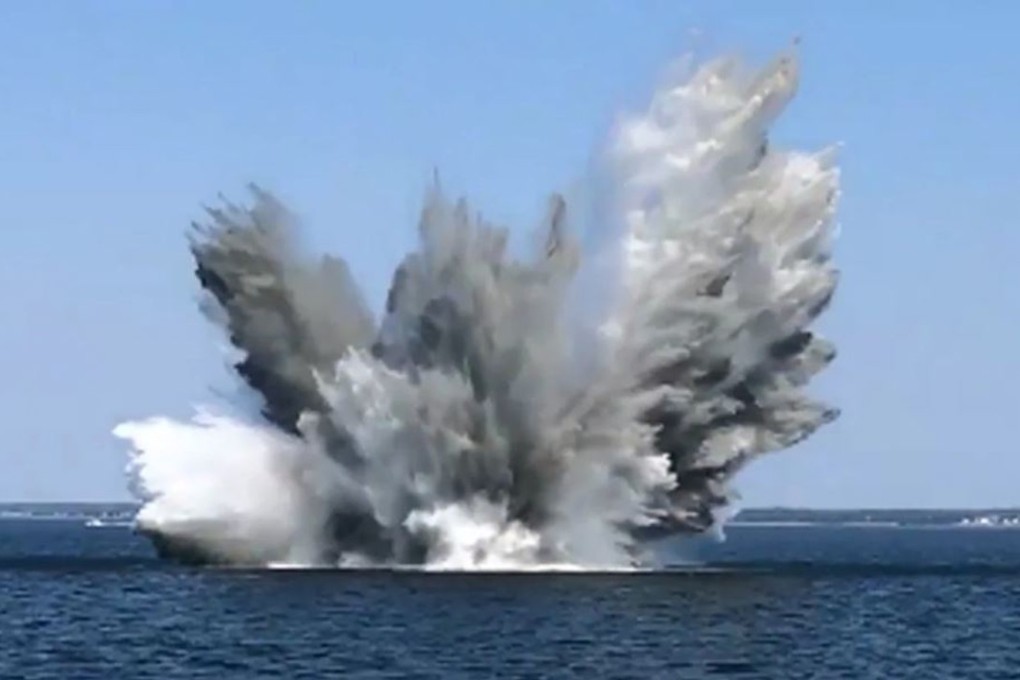 With its small naval force, Estonia is still clearing thousands of second world war mines from its waters. Photo: The Washington Post