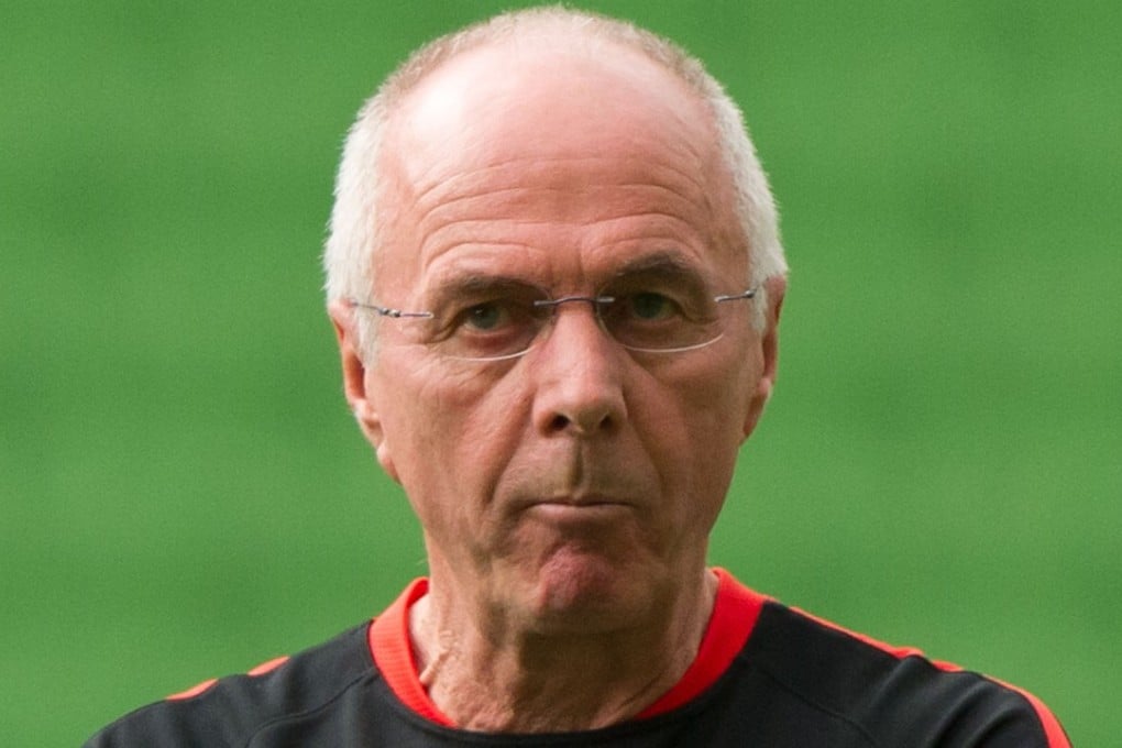 Sven-Goran Eriksson takes a training session ahead of Shanghai SIPG’s AFC Champions League match against Melbourne Victory in 2016. Photo: Xinhua