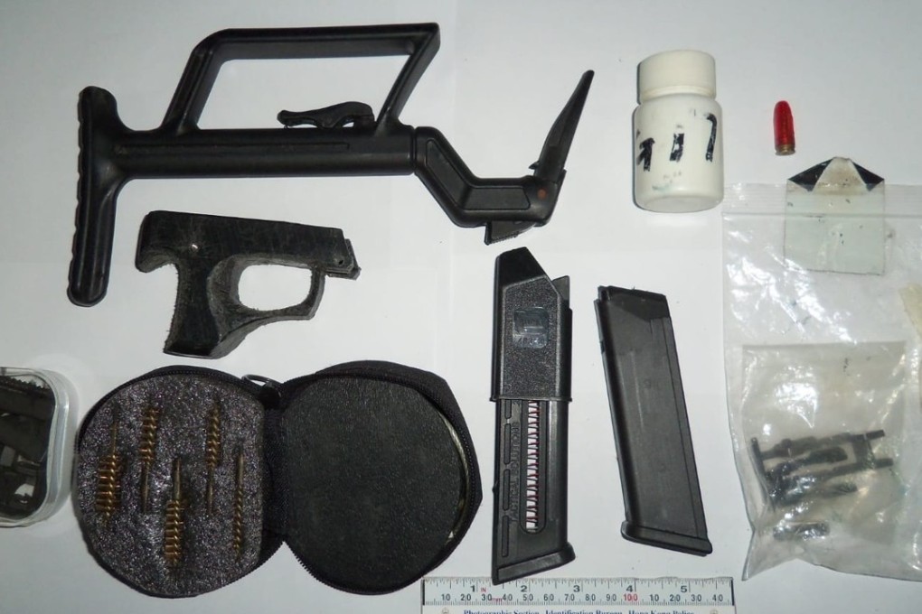 Acting on a tip from customs officials, police launched a series of raids across Hong Kong and seized a variety of weapons. Photo: Handout