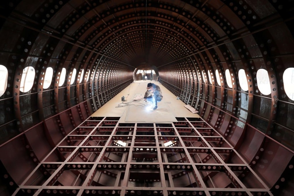 Chinese aviation buff Zhu Yue and his friends are building a full-scale replica of the Airbus A320 plane in China’s northeastern Liaoning province. Photo: Reuters