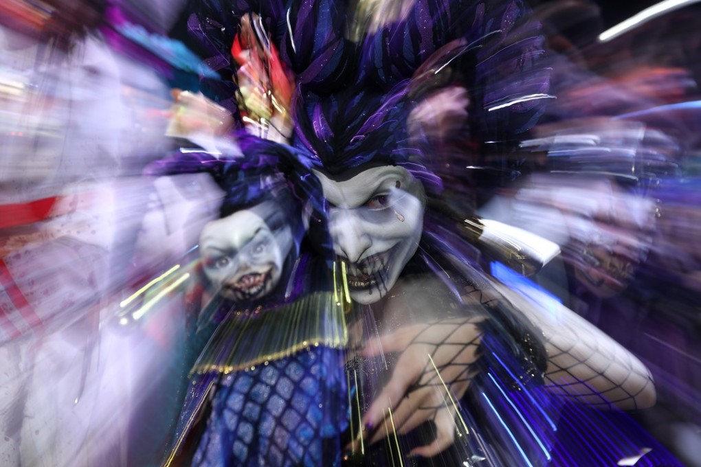 Performers photographed during the Ocean Park Halloween Fest 2018 Media Briefing, Ocean Park, Aberdeen. 23AUG18 SCMP / Nora Tam