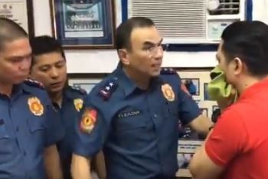 Guillermo Eleazar confronts Eduardo Valencia. Photo: Twitter