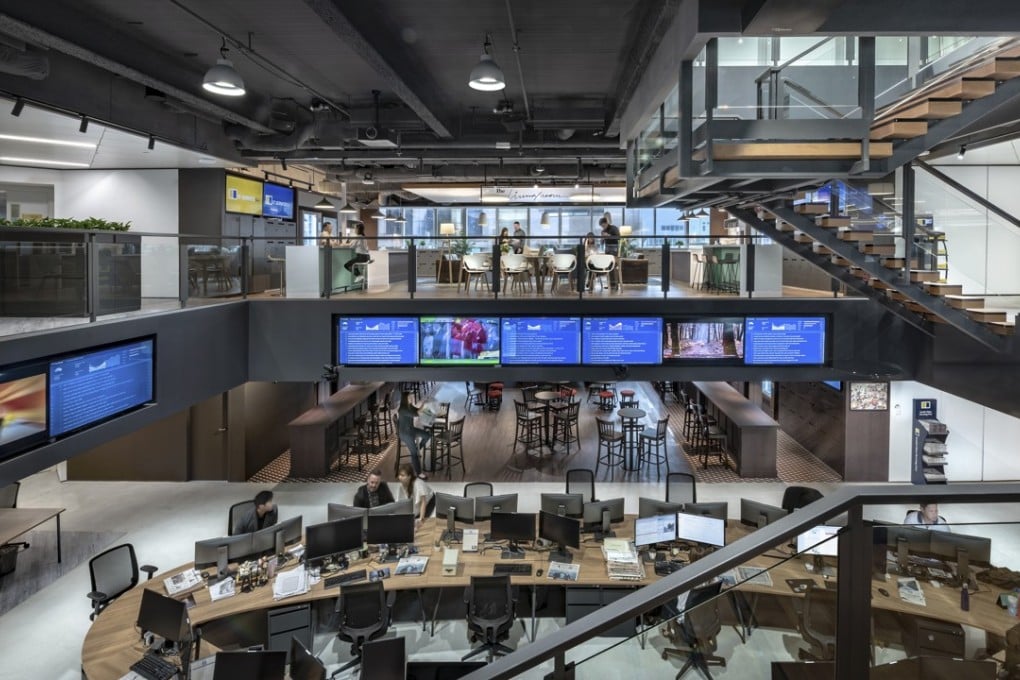 A view of the newsroom at the head office of the South China Morning Post, at Times Square in Causeway Bay, Hong Kong. Photo: SCMP