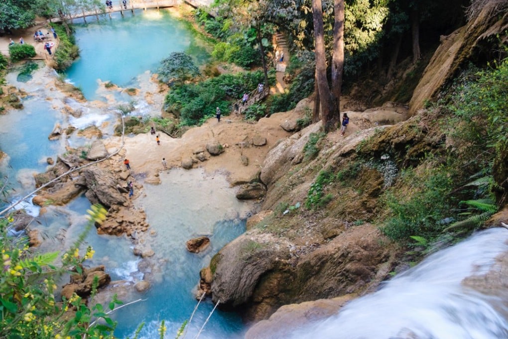 Kuang Si Falls are a popular excursion from Luang Prabang, in Laos. Pictures: Alamy