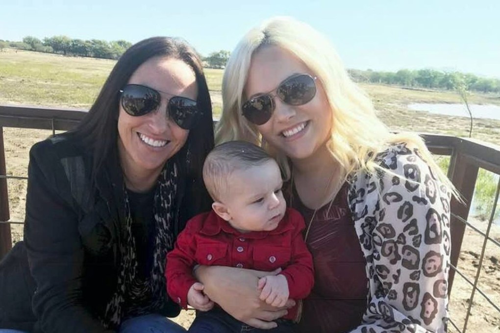 Ashleigh Coulter, 28, and her wife Bliss Coutler, 36, made medical history after they took turns carrying their baby boy – thanks to the help of two fertility specialists. Photo: Facebook