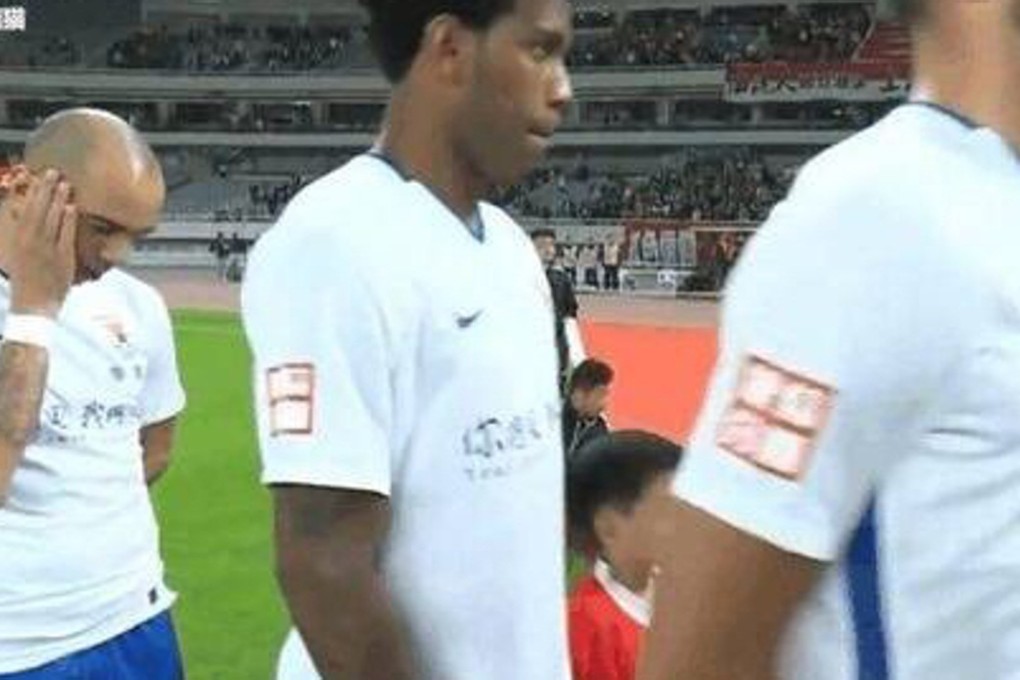 Diego Tardelli during the March of the Volunteers at the game. Photo: Handout