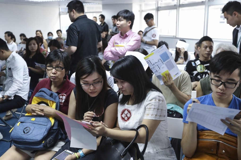 Lai Sun Group offered 98 units of the Novi development that is mainly comprises of small flats for sale at Cheung Sha Wan Plaza in Cheung Sha Wan on August 6, 2017. Photo: Nora Tam