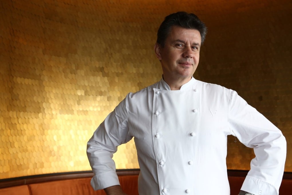 Chef Frédéric Vardon, at Le 39V, on the 101st floor of the International Commerce Centre, in West Kowloon, Hong Kong. Picture: Edmond So