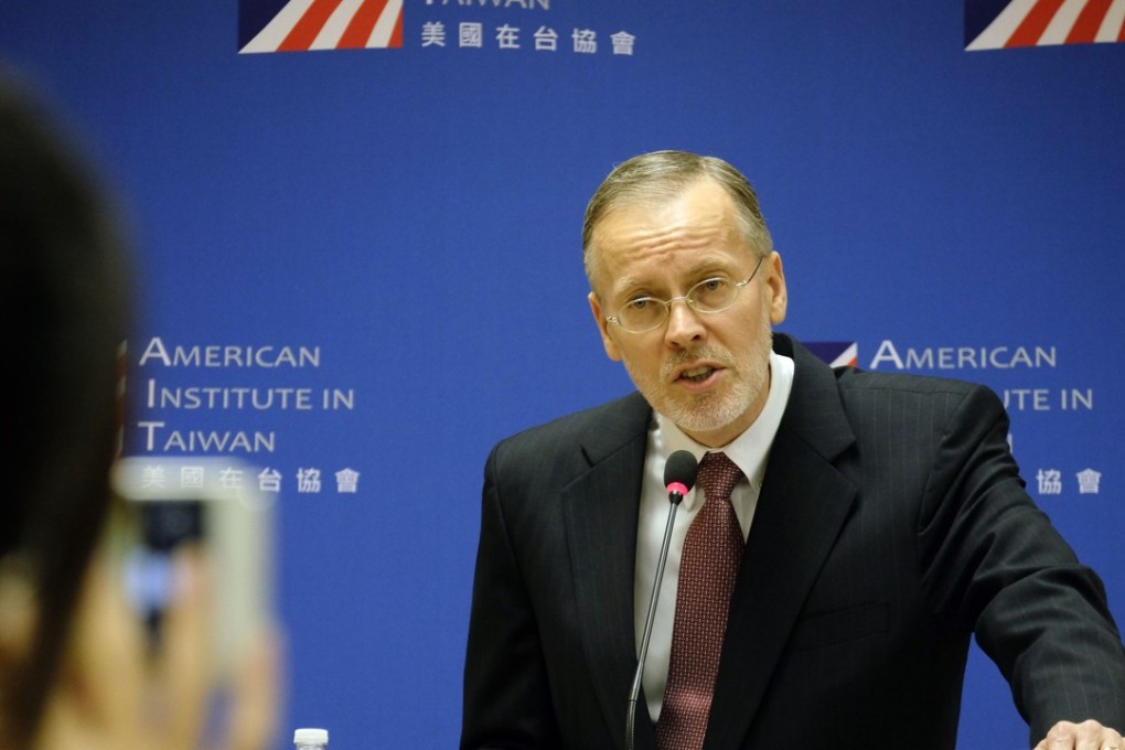 Brent Christensen, director of American Institute in Taiwan, says the US opposes unilateral attempts to change the status quo of Taiwan. Photo: AFP