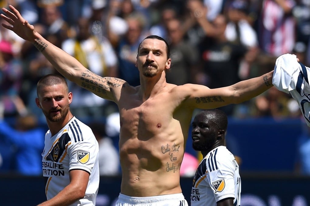 Zlatan Ibrahimovic of Los Angeles Galaxy played great in his first MLS season, but his teammates didn’t. Photo: AFP