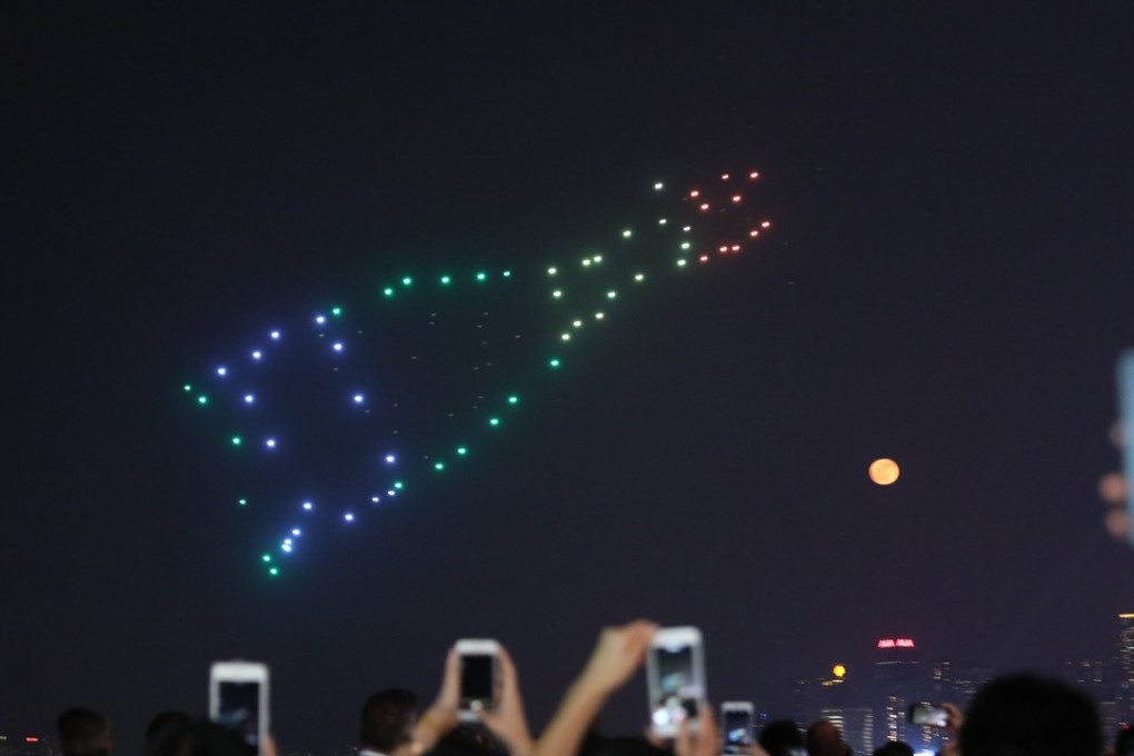 A drone performance at the Hong Kong Wine and Dine Festival on October 25. Photo: Felix Wong