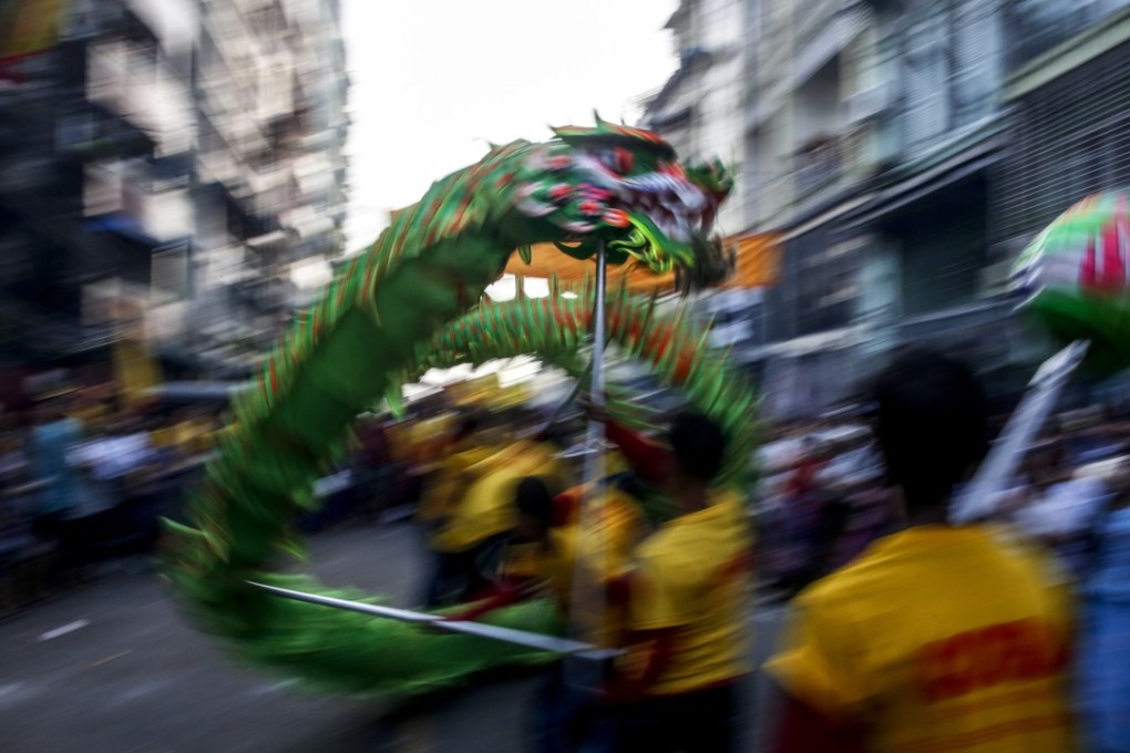 A street procession in Yangon, Myanmar. Photo: EPA