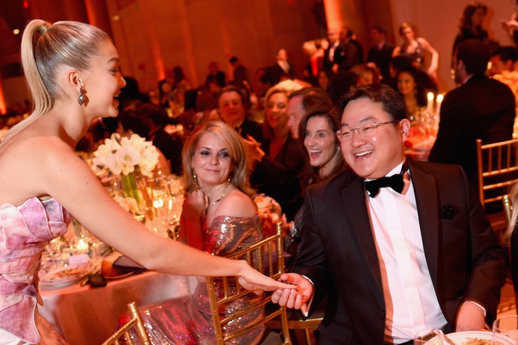 Supermodel Gigi Hadid and Jho Low attend the Angel Ball 2014 hosted by Gabrielle's Angel Foundation at Cipriani Wall Street on October 20, 2014, in New York City. Photo: Agence France-Presse