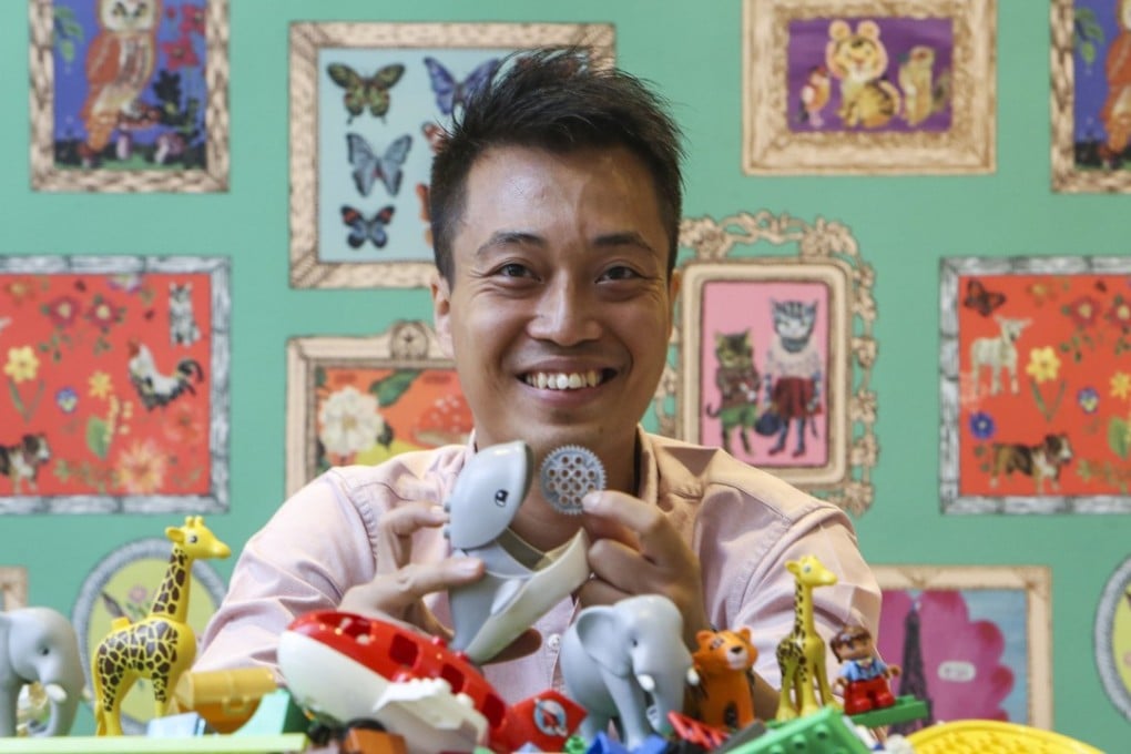 Jason Li, curriculum development director of Minds On Hong Kong, a former special needs child who now runs a company that teaches students how to express themselves using Lego. Photo: Winson Wong