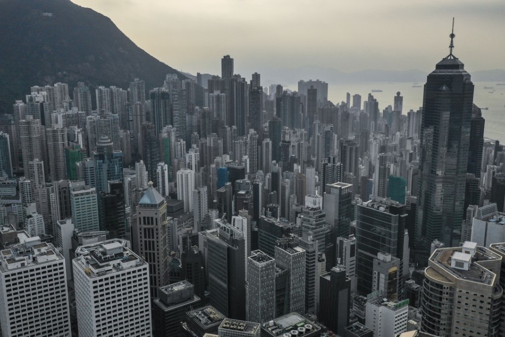 An aerial view of Central in September. Space-starved Hong Kong is grappling with how to provide affordable housing for its residents. Photo: Winson Wong