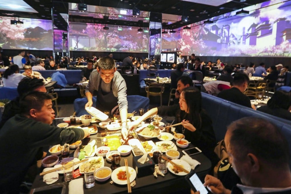 A view inside the new Haidilao Smart Restaurant. Photo: SCMP
